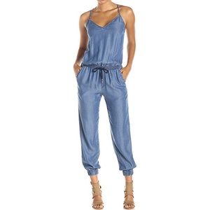 Splendid Chambray Jumpsuit Medium Wash